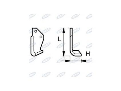 Fräsmesser  90 x 170 x 15 MM LINKS Ø 10.5