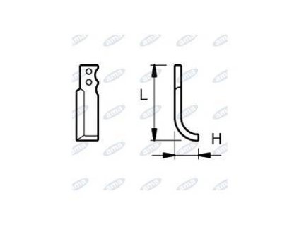 Fräsmesser 80 x 190 MM LINKS Ø 10.5