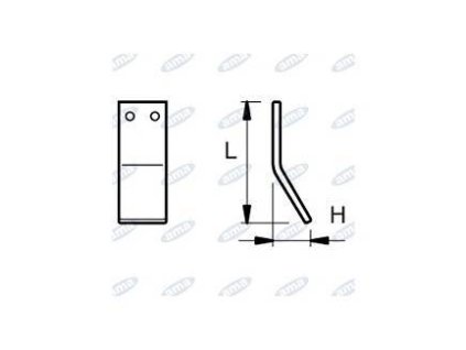 Fräsmesser 70 x 180 MM RECHTS Ø 14,5