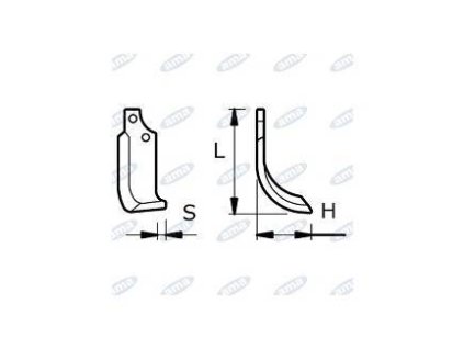 Fräsmesser 115 x 194 x 12 MM RECHTS