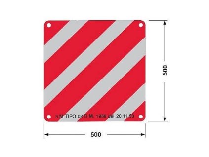 Warntafel 500x500 mm