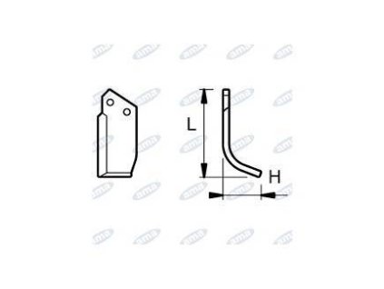 Fräsmesser  88 x 185 MM LINKS