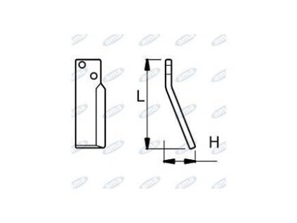 Fräsmesser  65 X 195 MM RECHTS