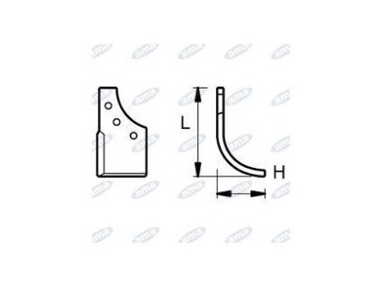 Fräsmesser 73 x 268 MM RECHTS