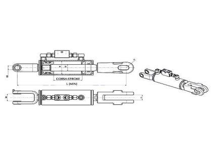 Hydraulische Hubstrebe  35x70x480