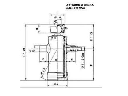 Teleskopzylinder für Kipper - Kugel