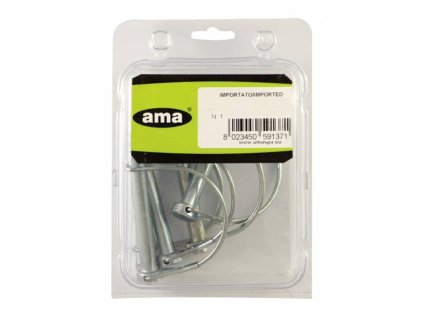 Rohrklappsplint mit Federbügel 8mm - Packung mit 5 Stück