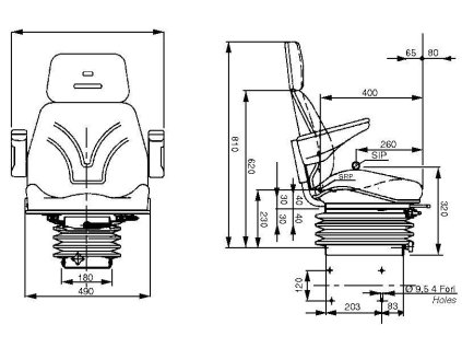 Traktorsitz mechanisch