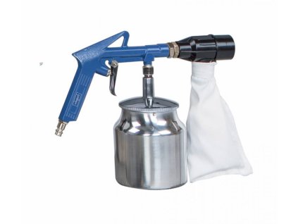 Scheppach Druckluft Sandstrahlpistole mit Strahlmittelsammlung -