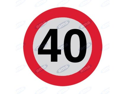 Geschwindigkeitsbegrenzung  40km selbstklebend