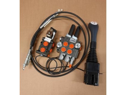 Hydraulikventil-​Set Schwimmstellung Umschaltventil, Joystick und Bowdenzug  Frontlader 2/40 -2-40