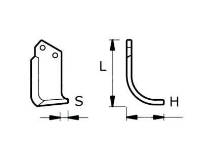 Fräsmesser 136 X 195 X 12 MM LINKS Ø 14,5