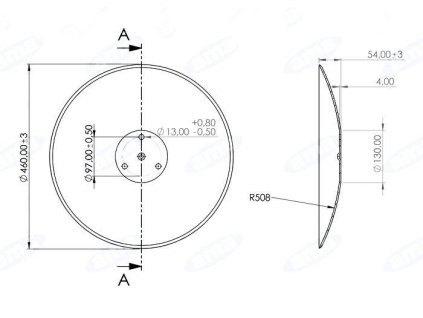 Scheibe,  Ø 460/4mm HORSCH, Gl.