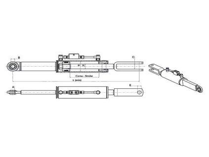 John Deere-Hydraulische Hubstrebe