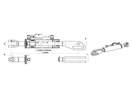 Hydraulischer Oberlenker  530/750