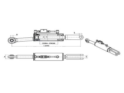 Hydraulischer Aufhänger 40x80x720