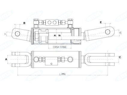 Hydraulische Hubstrebe  35x70x460