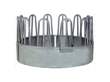 Rundraufe für mit 12 Fressplätzen für Pferde und  Rinder - ohne Dach