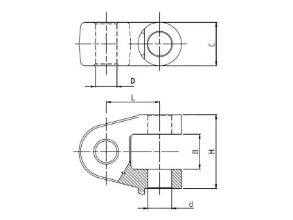 Gabelgelenkkopf 45,5mm