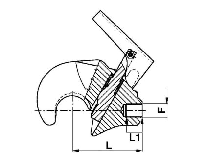 Schnellhaken, 3. Kategorie, Kugeldurchmesser 60mm