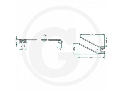 Feder für FELLA-Wender (links)