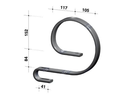 Verstärkungsfeder 32x12, ohne Spitze