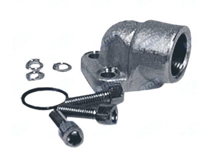 Flansch A 3 Löcher in Stahl für Pumpen  3/8"