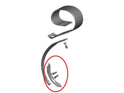 Drehbarer Schalthebel 65x8x295 mm