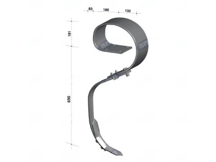 Blattfederzinke DV N7 4F, mit Schar  CP7458