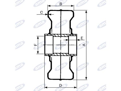 Blechrad mit Rollenlager  400mm