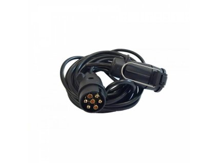 Spiralkabel Stecker/Buchse 7pin 5m