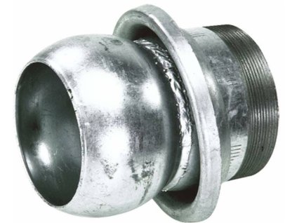 Verzinkte Kupplung, männlich Ø 100 mm, Gewinde 3"