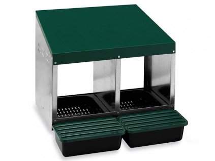 Legenest für Hühner mit Eiersammelkorb GAUN 10130 doppelt