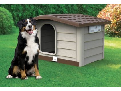 Hundehütte Bungalow groß 110x94x77cm