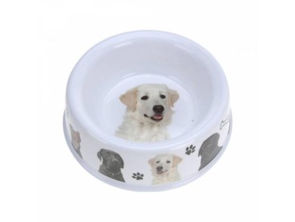 HAUSTIERNAPF 21CM KATZE, HUND MELAMIN, GEMISCHTE DEKORE