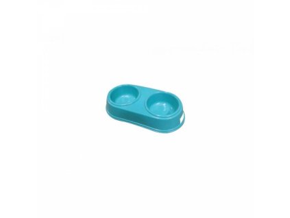 HUNDENAPF DOPPELT 26,5X12,5CM PH MIX FARBEN