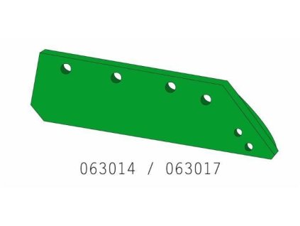 Ersatz Pflugschar/Schaufelspitze - links 14" KVERNELAND