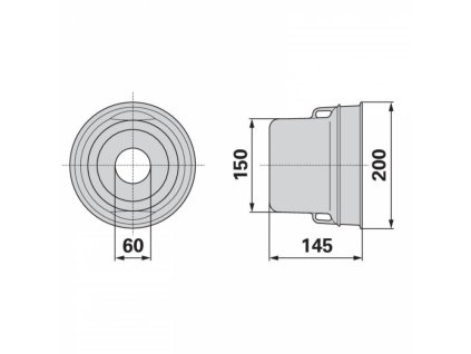 Zapfwellenschutz  Schutztrichter ø 200 mm