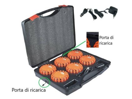 Set mit wiederaufladbaren LED-Notleuchten