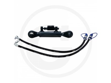 Hydraulischer Oberlenker, Kat.1, 530-810mm, AUGE/AUGE und  2x Schläuche