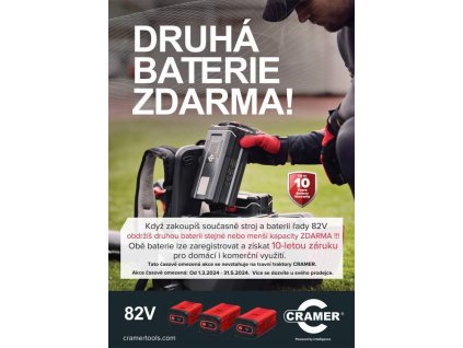 Aku křovinořez CRAMER 82TBX20