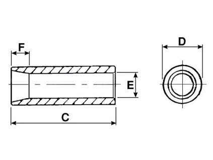 Einschweißbuchse   für Fronladerzinken