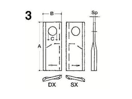 Rotorblätter, rechts
