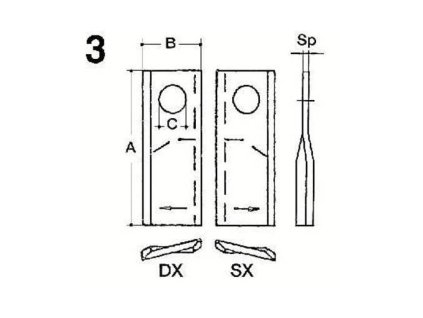 Rotorblätter, rechts