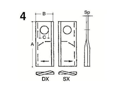 Rotorblätter, rechts