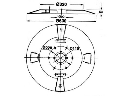 Trommel und Mähteller Typ Fahr/KM20- 1,35m