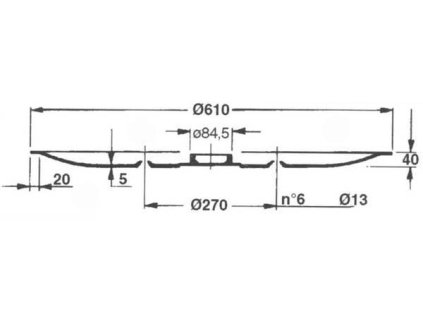 Gleitplatte Typ Marangon 135