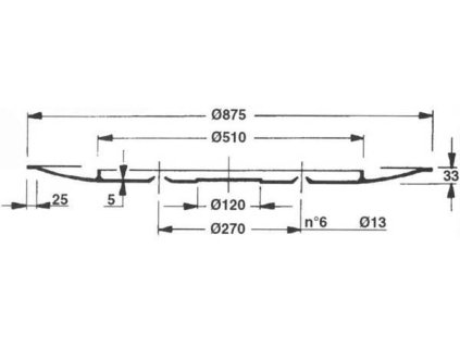 Gleitplatte Typ Fort F9