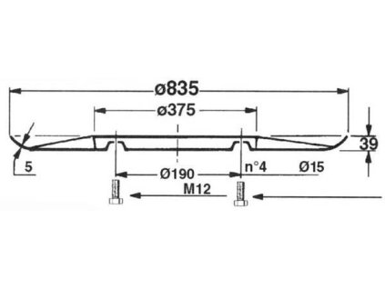 Gleitplatte Typ Galfre 185