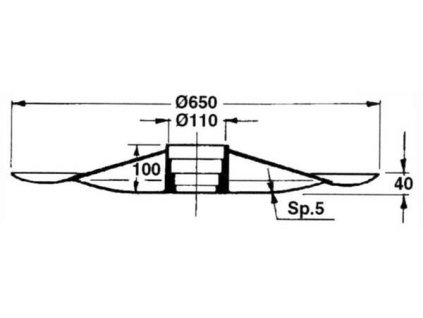 Gleitplatte Typ Krone